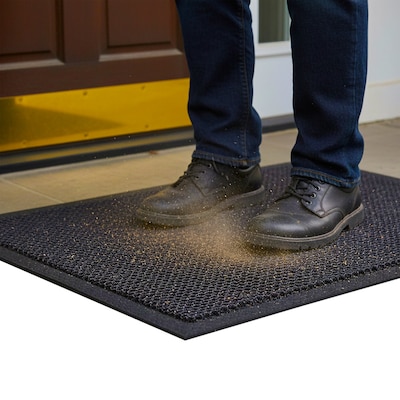 Floortex Doortex Meshmat Indoor Entrance Mat, 32 x 20, Metallic Blue & Orange (NREMFLYV0018)
