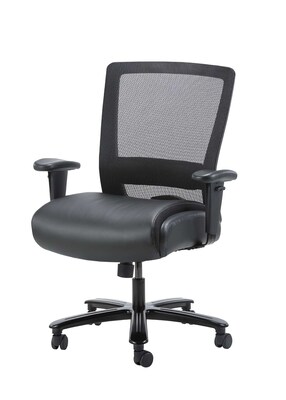 Boss Office Products Bariatric LeatherPlus Mesh Chair, Black (B699-BK)