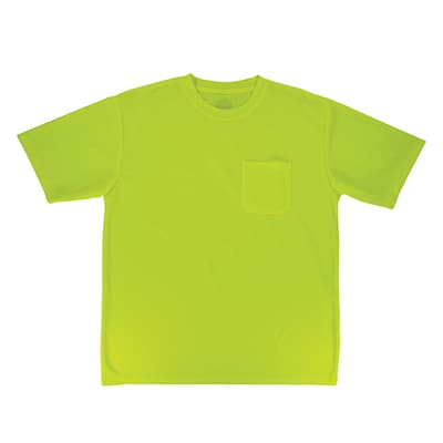 GloWear 8092 High Visibility Short Sleeve T-Shirt, Lime, 5XL (21799)