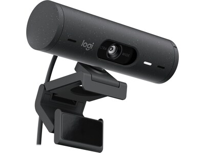 Logitech Brio 500 HD 1080p Webcam, 4 Megapixels, Graphite (960-001493)
