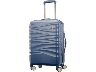 American Tourister Cascade 22 Hardside Carry-On Suitcase, 4-Wheeled Spinner, Slate Blue (143244-E26