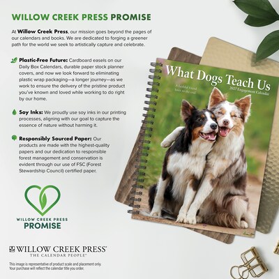 2027 Willow Creek What Dogs Teach Us 6.5" x 8.5" Weekly & Monthly Desk Calendar (64450)