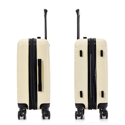 DUKAP Zahav 22.04" Hardside Carry-On Suitcase, 4-Wheeled Spinner, TSA Checkpoint Friendly, Sand (DKZAH00S-SAN)