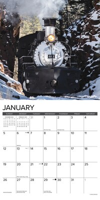 2025 Willow Creek Colorado Narrow Gauge Railroads 12" x 12" Monthly Wall Calendar (42533)