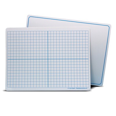 Flipside Double Sided Magnetic Dry-Erase Mobile Whiteboard, 9 x 12, 24/Pack (FLP11202)