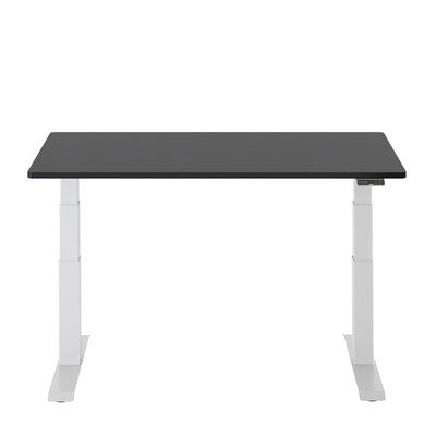 FlexiSpot E7 Series 60W Electric Adjustable Standing Desk, Black/White (E7W6024B)