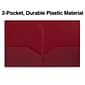 Staples® Two-Pocket Presentation Folder, Burgundy (21636-CC/20634)