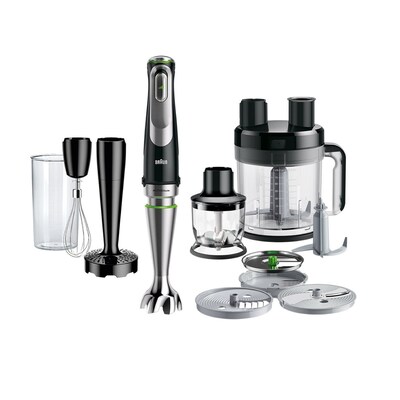 Braun MultiQuick 9 Hand Blender & Food Processor Kit, Black (MQ9187XL)