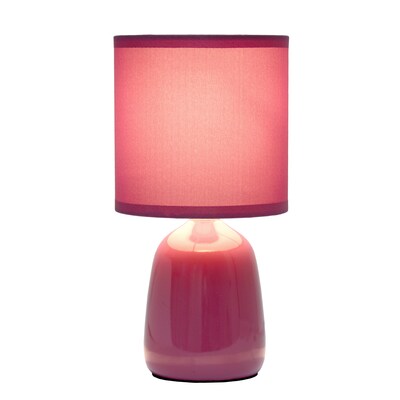 Simple Designs Table Lamp, Mauve (LT1134-MVE)