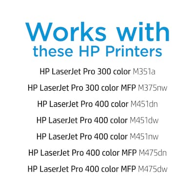 HP 305A Black Standard Yield Toner Cartridge (CE410A)