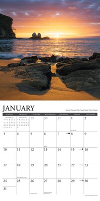 2027 Willow Creek Sunrise, Sunset 12" x 12" Monthly Wall Calendar, Assorted Colors (62500)