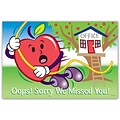Medical Arts Press® Dental Standard 4x6 Postcards; Apple Guy, Missed You