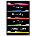 Medical Arts Press® Dental Standard 4x6 Postcards; Time to Brush Up, Neon Toothbrush