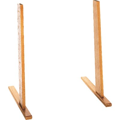 Wooden Mallet Optional Floor Stand for Wall-Mounted Literature Displays, Oak Finish (LDFS-LO)