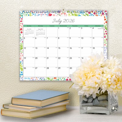 2026-2027 Blue Sky Wirebound Ditsy Dapple Light 12" x 15" Academic Monthly Wall Calendar, Assorted Colors (148669-A27)