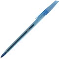 Quill Brand® Ballpoint Stick Pens, Medium Point, Blue, Dozen