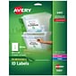 Avery Removable Laser ID Labels, 8-1/2 x 11, White, 1 Label/Sheet, 25 Sheets/Pack (6465)