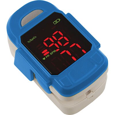 Baseline® Fingertip Pulse Oximeter, Blue (12-1926)