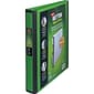 Staples® Better 1" 3 Ring View Binder with D-Rings, Green (19063)