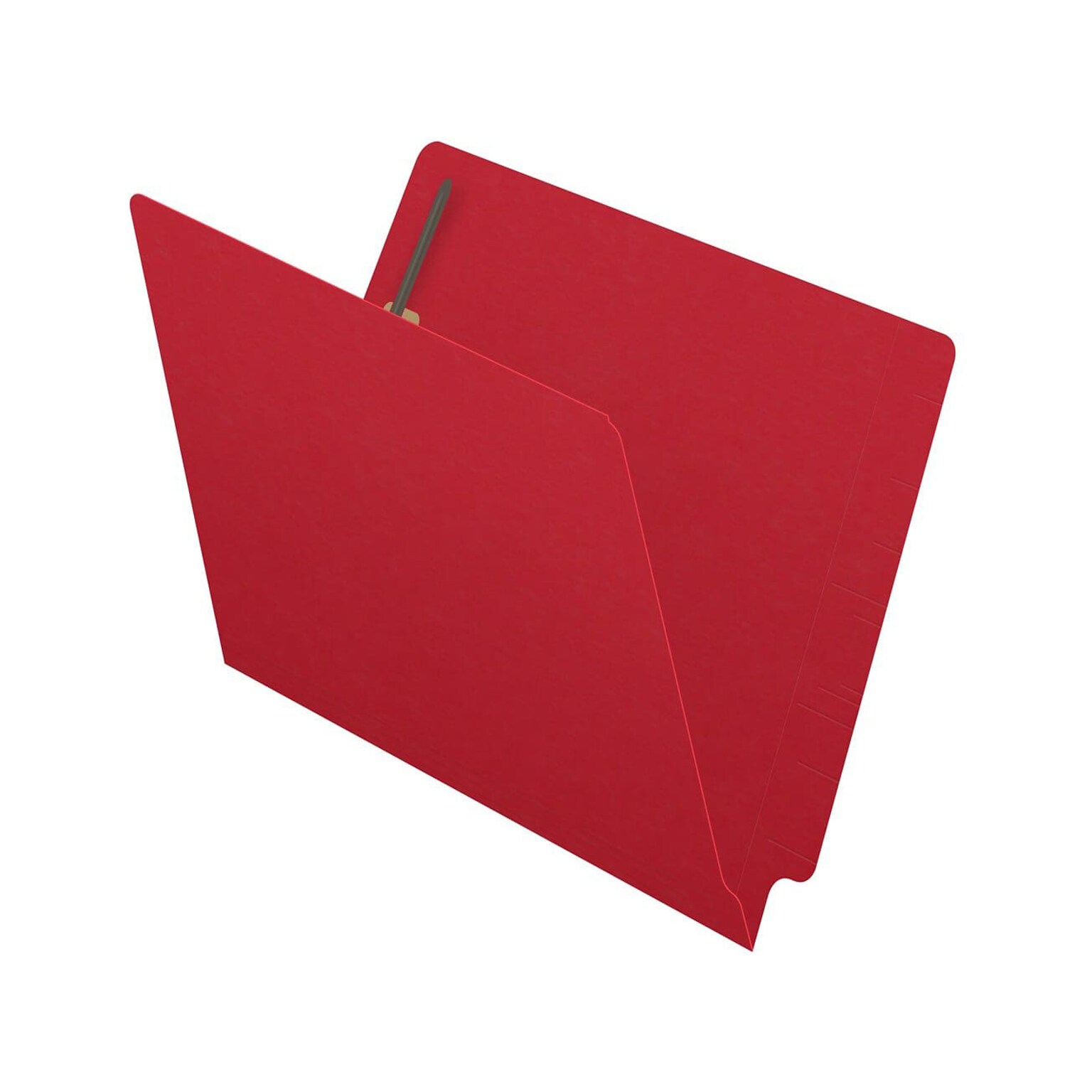 Medical Arts Press Reinforced End Tab File Folder, Straight Cut, Letter-Size, Red, 50/Box (S-01502-RED)