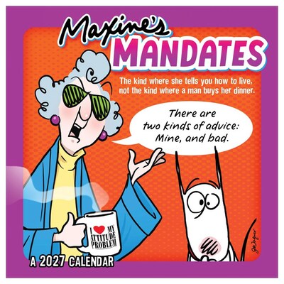 2027 TF Publishing Maxine 12 x 11 Monthly Wall Calendar, Multicolored (27-1110)