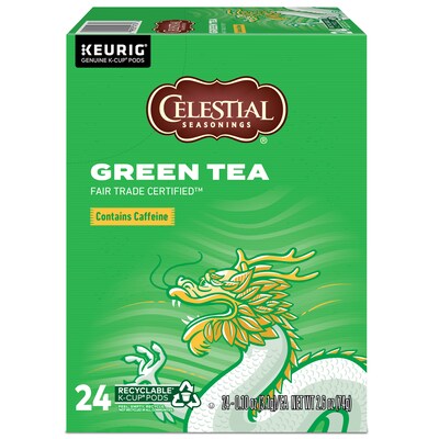 Celestial Seasonings Green Tea, Keurig® K-Cup® Pods, 24/Box (14734)