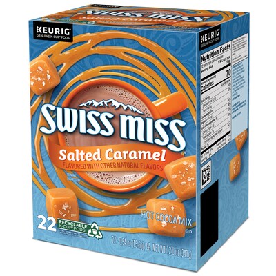 Swiss Miss Salted Caramel Hot Cocoa, Keurig® K-Cup® Pods, 22/Box (5000369264)