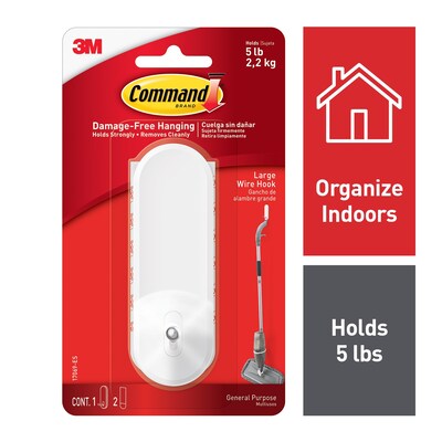 Command Large Hook, 5 lb., White (17069)