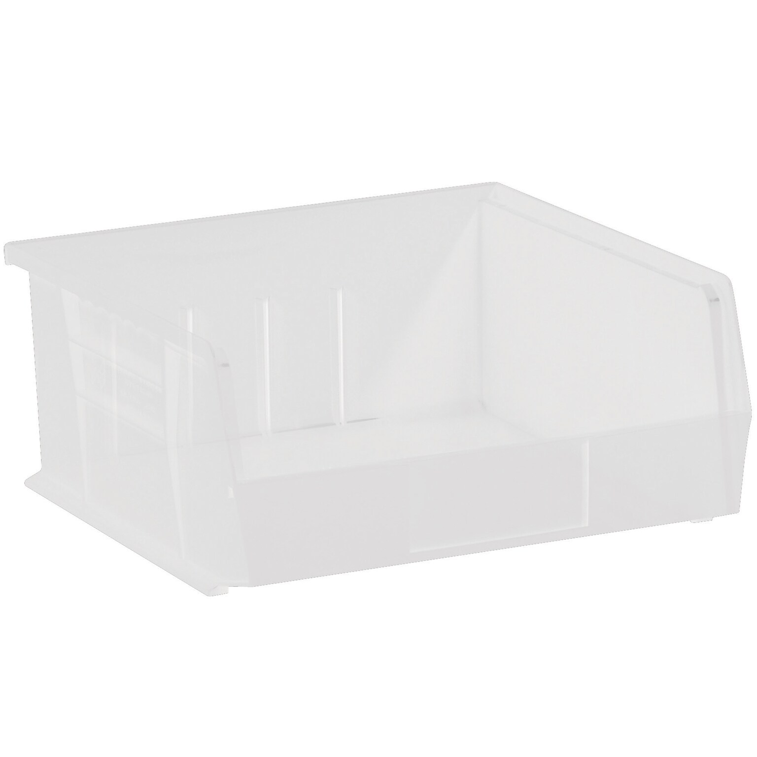 Quill Brand® 10-7/8 x 11 x 5 Plastic Stack and Hang Bins, Clear, 6/Ct (BINP1111CL)