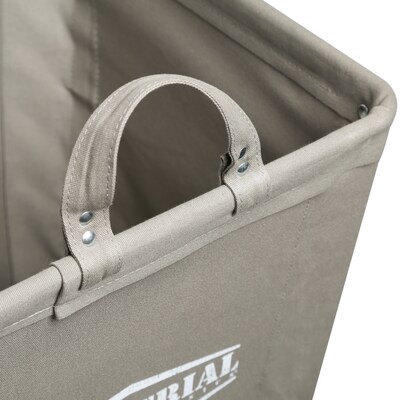 Seville Classics Heavy-Duty Canvas Hamper, Gray (WEB598)