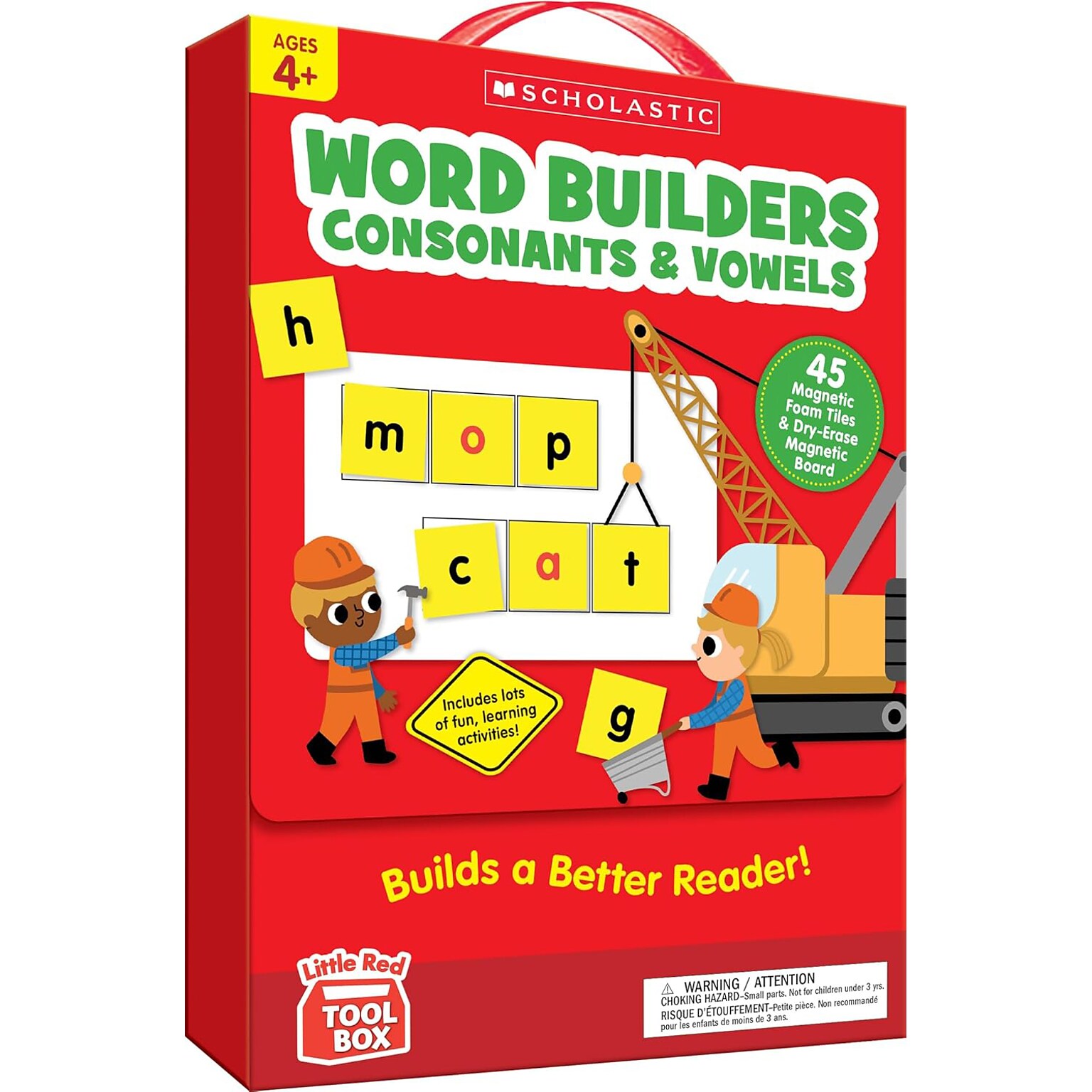 Scholastic Teaching Solutions Little Red Tool Box: Word Builders Phonics Tiles: Consonants & Vowels (SC-9781546156048)