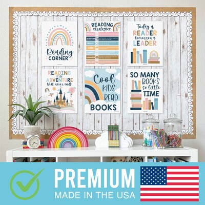 Hadley Designs 11" x 14" Boho Reading Posters For Classroom Library Decor, 6/Set (HDDX004A2EQN7)