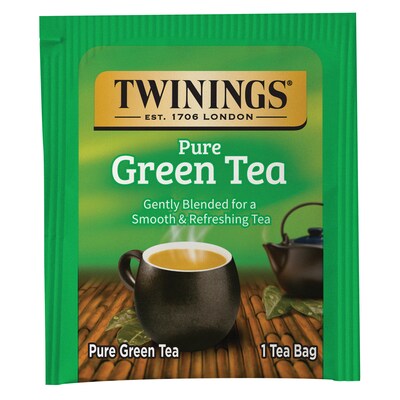 Twinings Green Tea Bags, 25/Box (TNA51732)