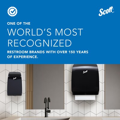 Scott Essential Hardwound Towel Dispenser, Black (46253)