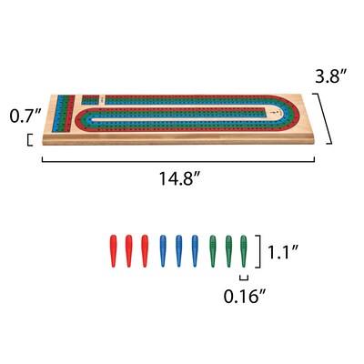 Mainstreet Classics Wooden Barony Cribbage Board (55-0106)