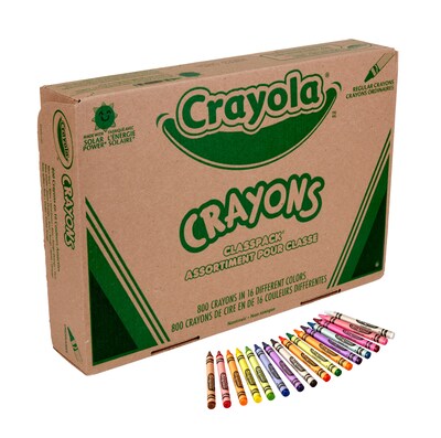 Crayola Classpack Crayons, 800/Box (52-8016)