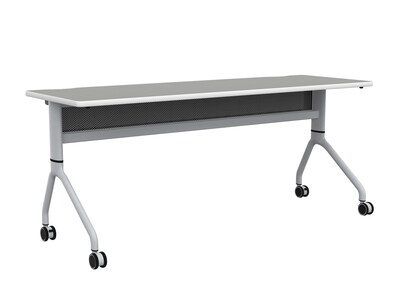 Safco Rumba Training Room Table, 24 x 72, Fashion Gray (RBA7224FLSLFNGY)
