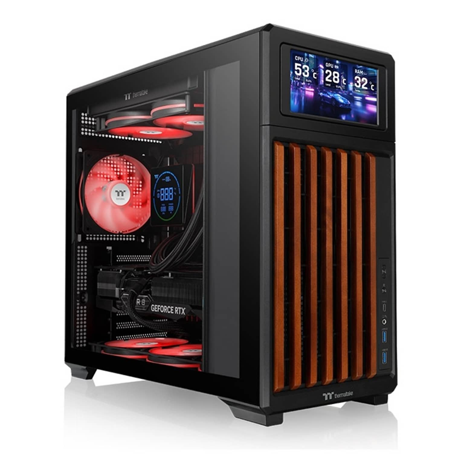 Thermaltake TR300 WS ATX Mid Tower Computer Case, Black?? (CA-11M-00M1WN-W1)