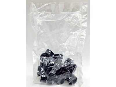 National Hanger Plastic Size S Marker, Black/White, 25/Pack (SM25SBW)