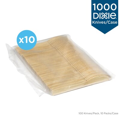 Dixie Compostable Bamboo Knife, Brown, 1000/Box (ANKBAM)