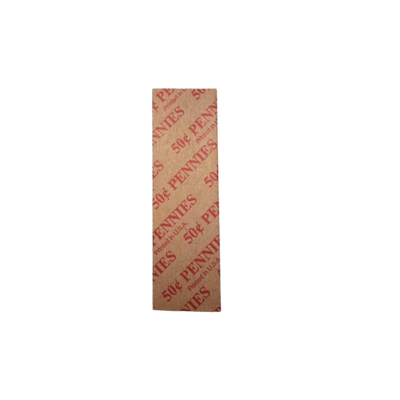 CONTROLTEK 50¢ Penny Coin Wrapper, Kraft/Red, 1000/Box (560042)