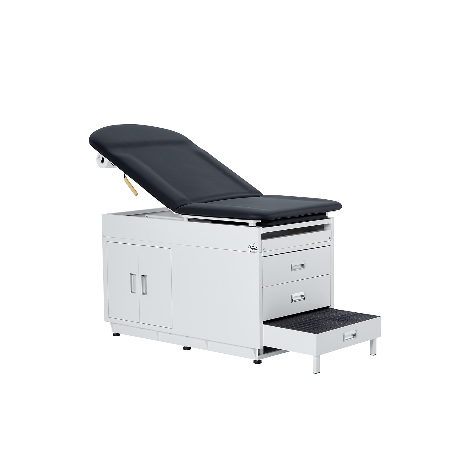 Viva Comfort Exam Table, 500 lbs. Capacity, Black (ADI996-09-S2-BLK-MK)