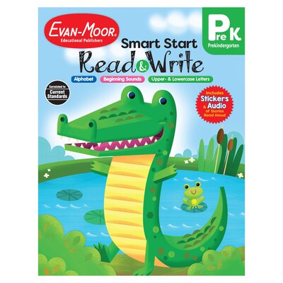 Evan-Moor Smart Start Acvitity Book Basic Skills Bundle, Grade PreK Workbook, 3 Books/Set (EMC6271)