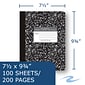 Roaring Spring Paper Products Composition Notebooks, 7.5" x 9.75", College Ruled, 100 Sheets, Black, /Carton (77264CS)