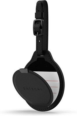 Satechi Vegan-Leather FindAll Luggage Tag, Black (ST-LFALTK)