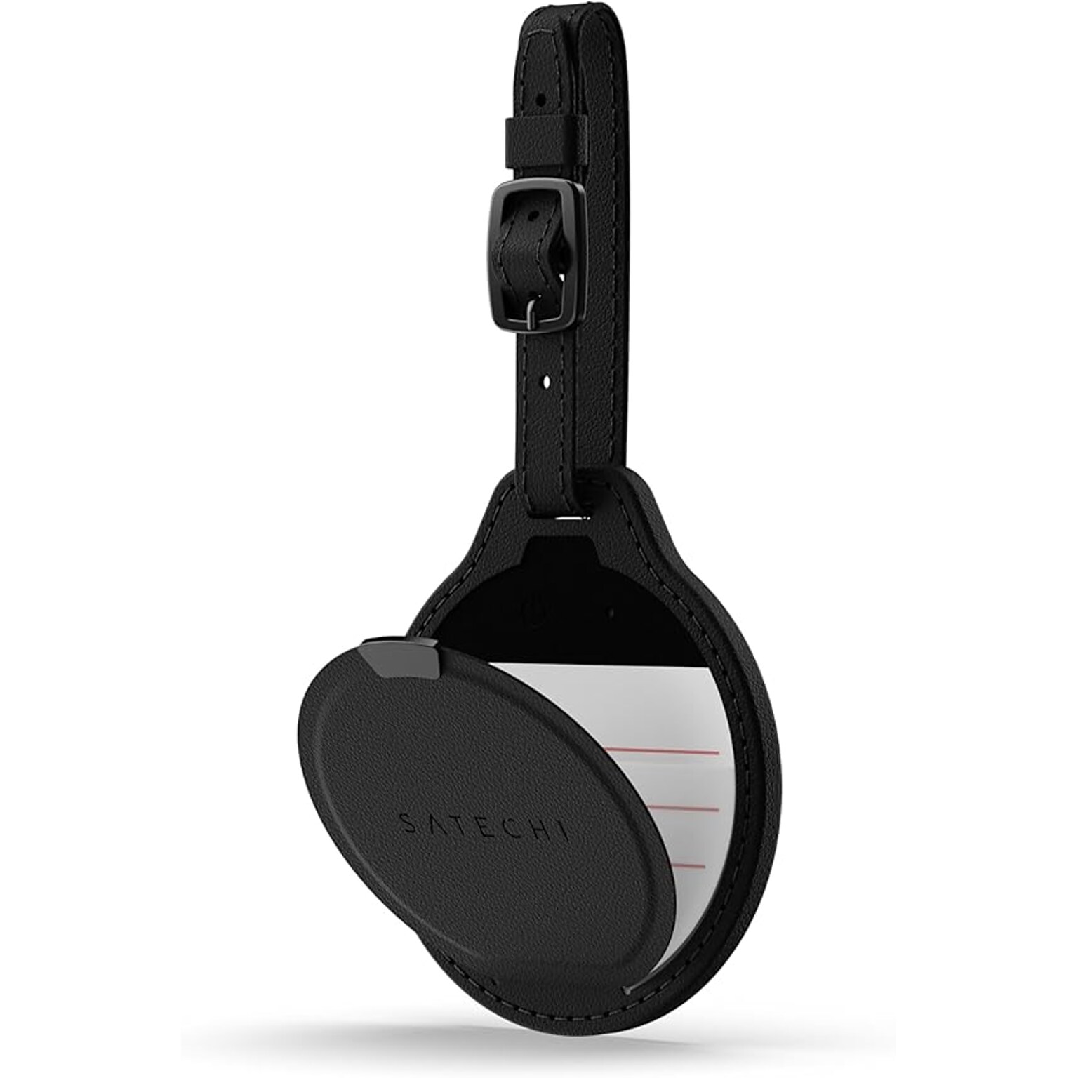Satechi Vegan-Leather FindAll Luggage Tag, Black (ST-LFALTK)
