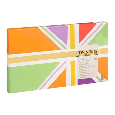 Twinings Classics Collections Gift Box Assorted Tea Bags, 48/Box (F15499)