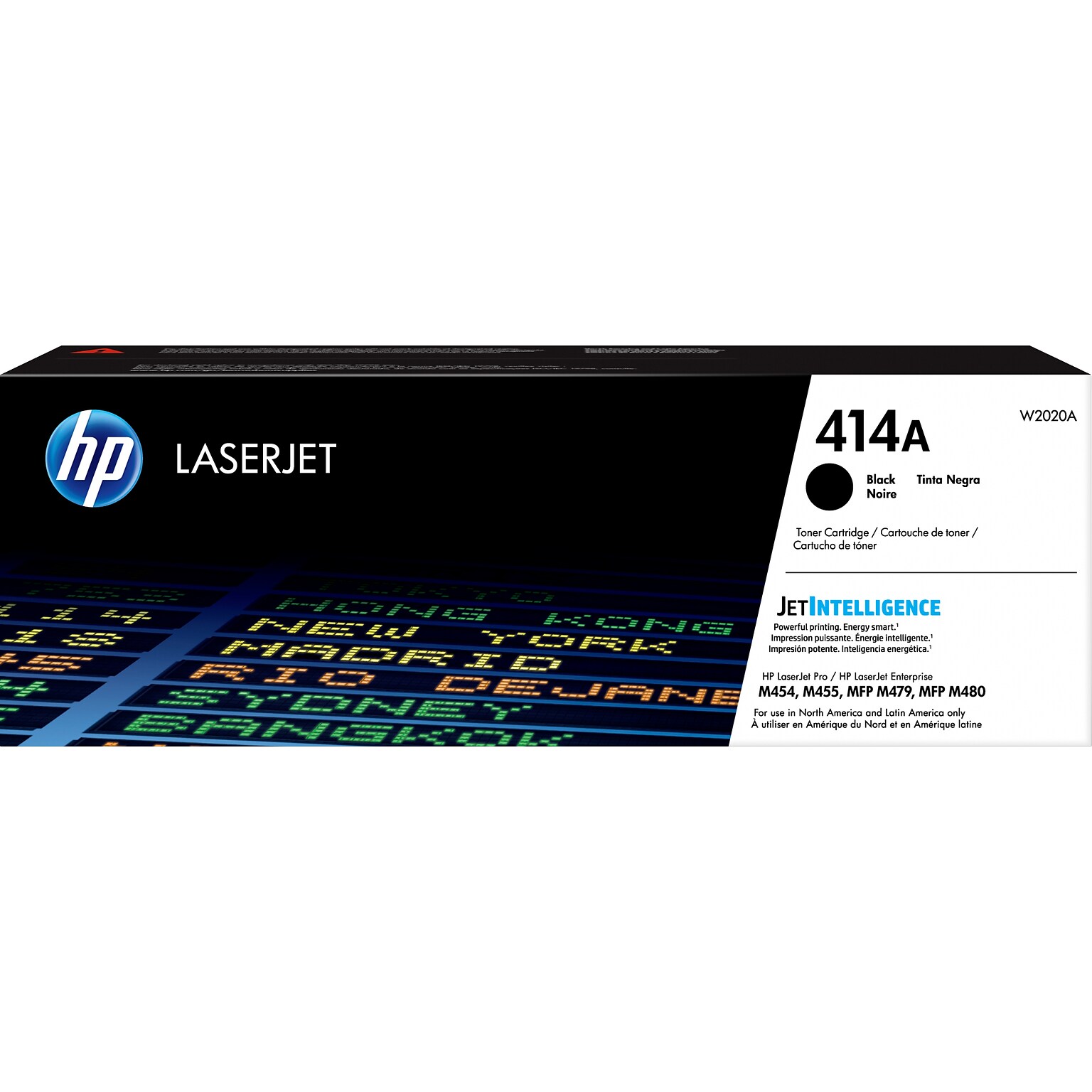 HP 414A Black Standard Yield Toner Cartridge, Prints Up to 2,400 Pages (W2020A)
