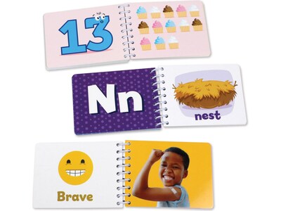 Learning Resources Skill Builders! Preschool Flash Card Flip-Books, 3 Books/Set (LER6191)