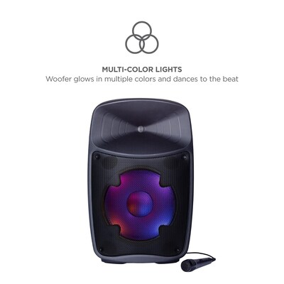 ION Pro Glow Ultra Bluetooth PA Speaker System, Black (IONPROGLOWULTR)